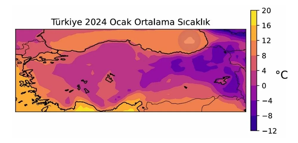 türkiye ocak ortalama sıcaklık