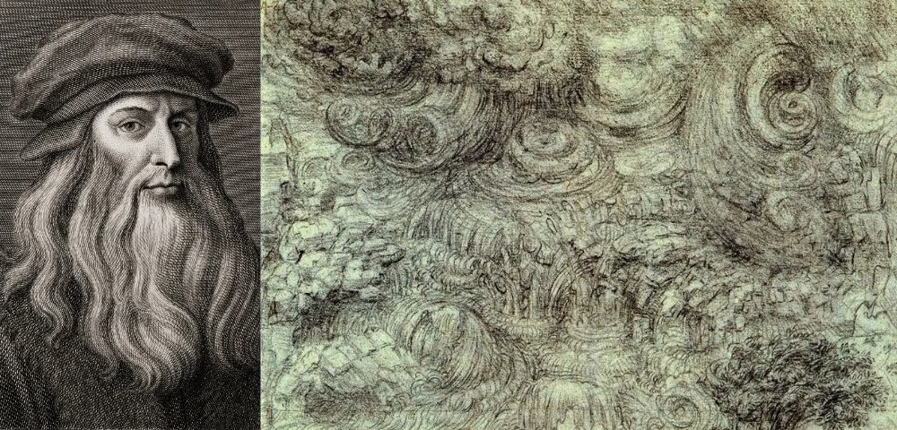 da vinci and clouds